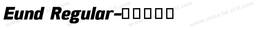 Eund Regular字体转换